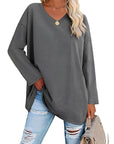 Alicia™ - Relaxed V-Neck Sweater