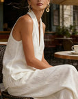 Ainhoa™| Two-piece set with a linen texture