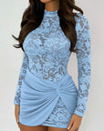 MINDY™ - Elegant Lace Long Sleeve Bodycon Dress Slim-Fitting Evening Dress
