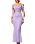 PRIMROSE™ – Stylish One-Shoulder Corset Mesh Dress