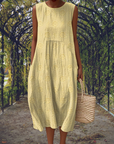 Aikaterini – Elegant sleeveless dress with pockets