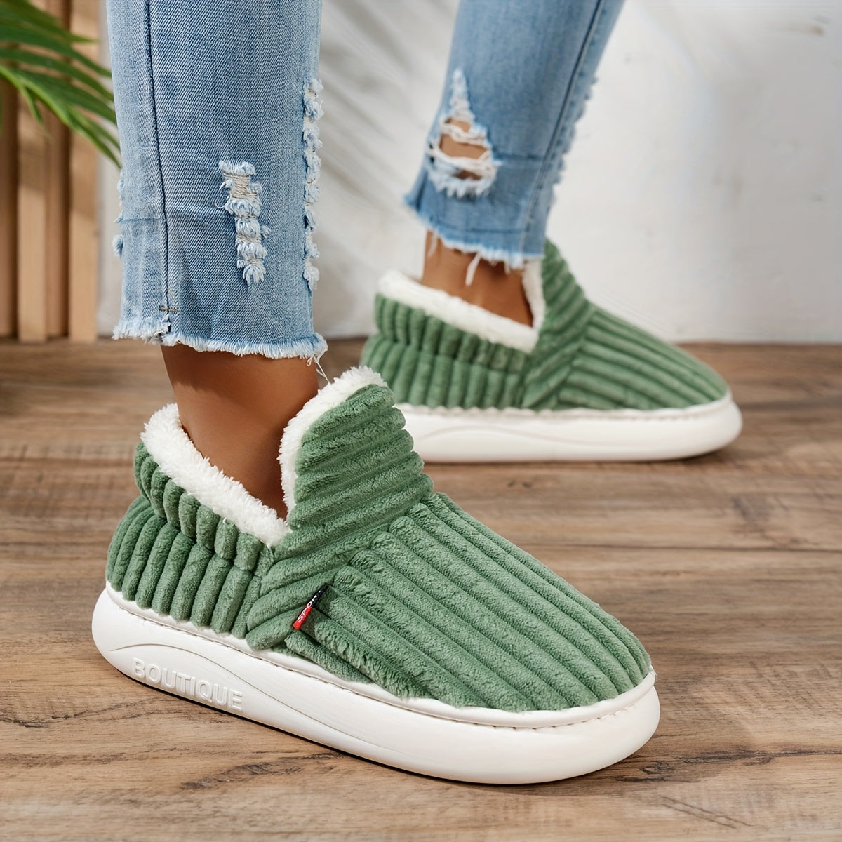 CozyStep Plush House Slippers