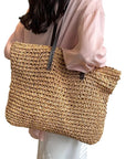 Olivia - Woven Tote Bag