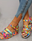 Kiara - Platform Ankle Strap Sandals With Elevated Comfort