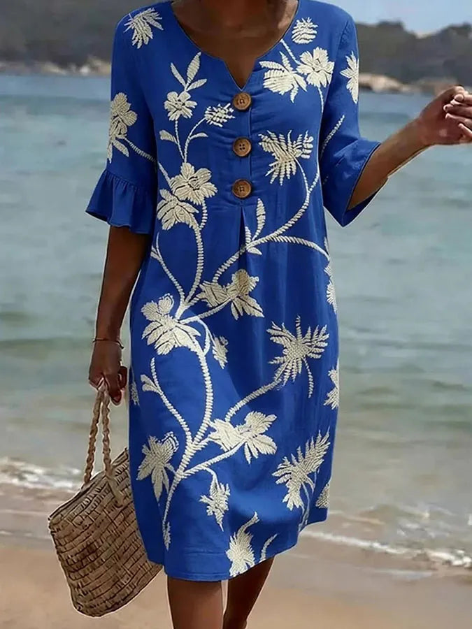 Vera | Everyday Comfort Dress With Floral Print