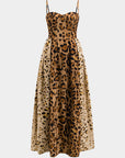 BIANCA™ - Bold Leopard Print Midi Dress