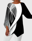 Alayah™ | Elegant Crew Neck Top