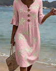 Lena | Everyday Comfort Dress With Floral Print