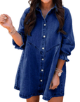 RENEE™ – Stylish Puff Sleeve Mini Dress