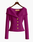 Kenny – Ribbed Button-Up Cardigan