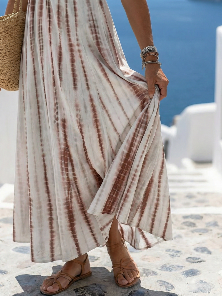 Karys | Vestito Midi in Tintura Morbida e Taglio Casual