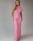 LOLA™ - Elegant Wrap Ruched Bodycon Formal Dress