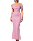 PRIMROSE™ – Stylish One-Shoulder Corset Mesh Dress