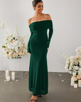DARCIE™ - Off Shoulder Ruched Sequin Bodycon Evening Gown