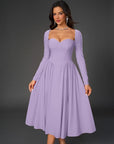HOLLY™ - Elegant Ruched Tie-Back Sweetheart Neck A-Line Dress for Parties