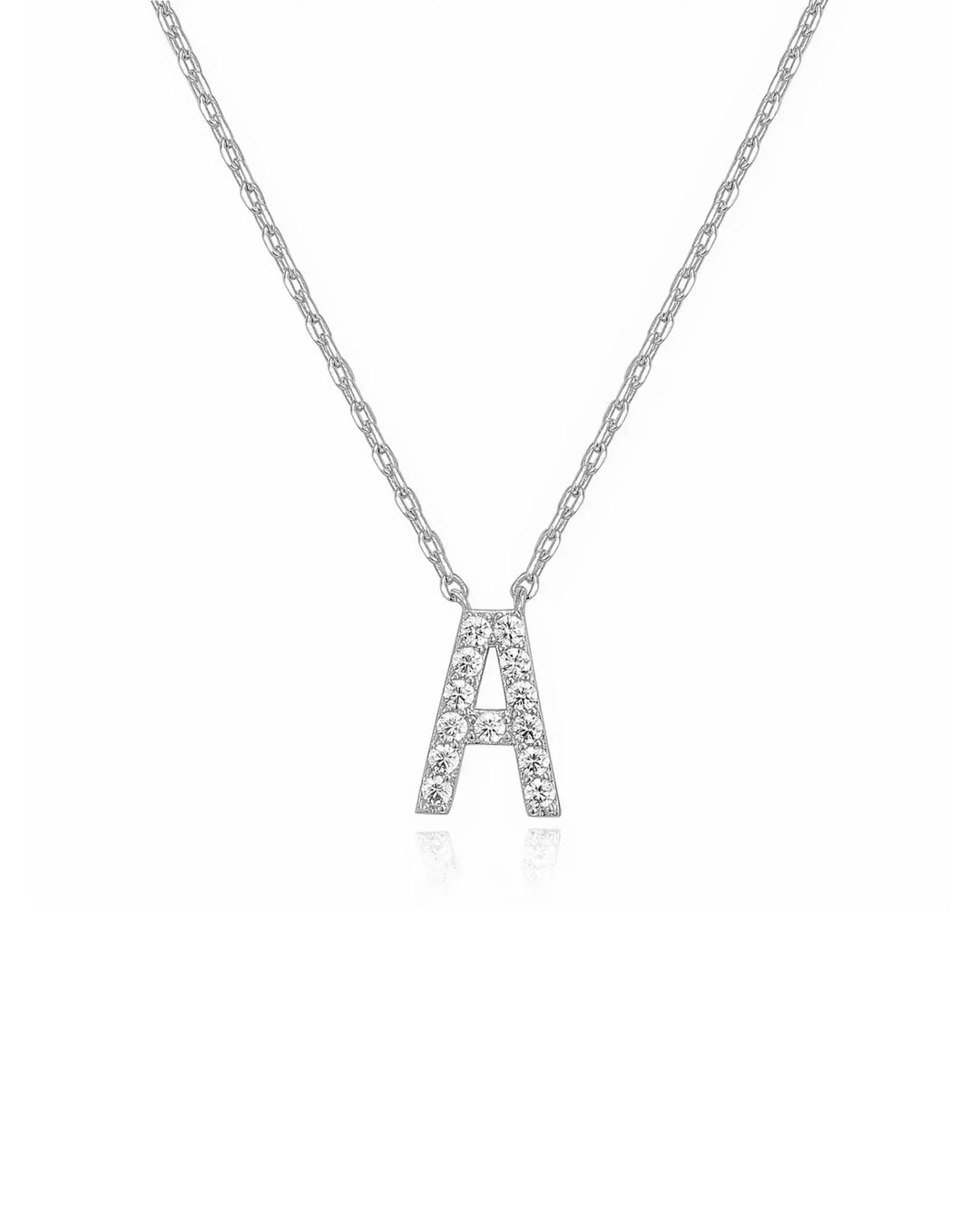 Crystal Initial Necklace