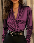 Rosalynn™ Elegant V-Neck Top