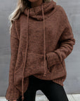 Zelina - Long Sleeve Sweater With Pocket