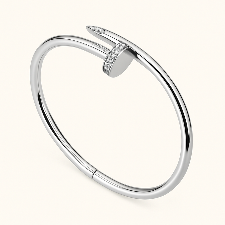 Nail Bracelet with Zircon