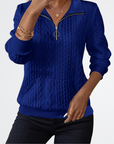 Celeste - Soft Knit Zip Sweater