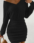 Melina | Brown knit dress