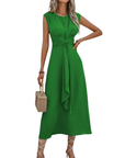 MIYA™ - Stylish Waist-Tie Long Sleeveless Dress
