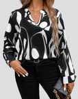 LYRA SATIN LOOK BLOUSE