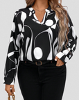 LYRA SATIN LOOK BLOUSE
