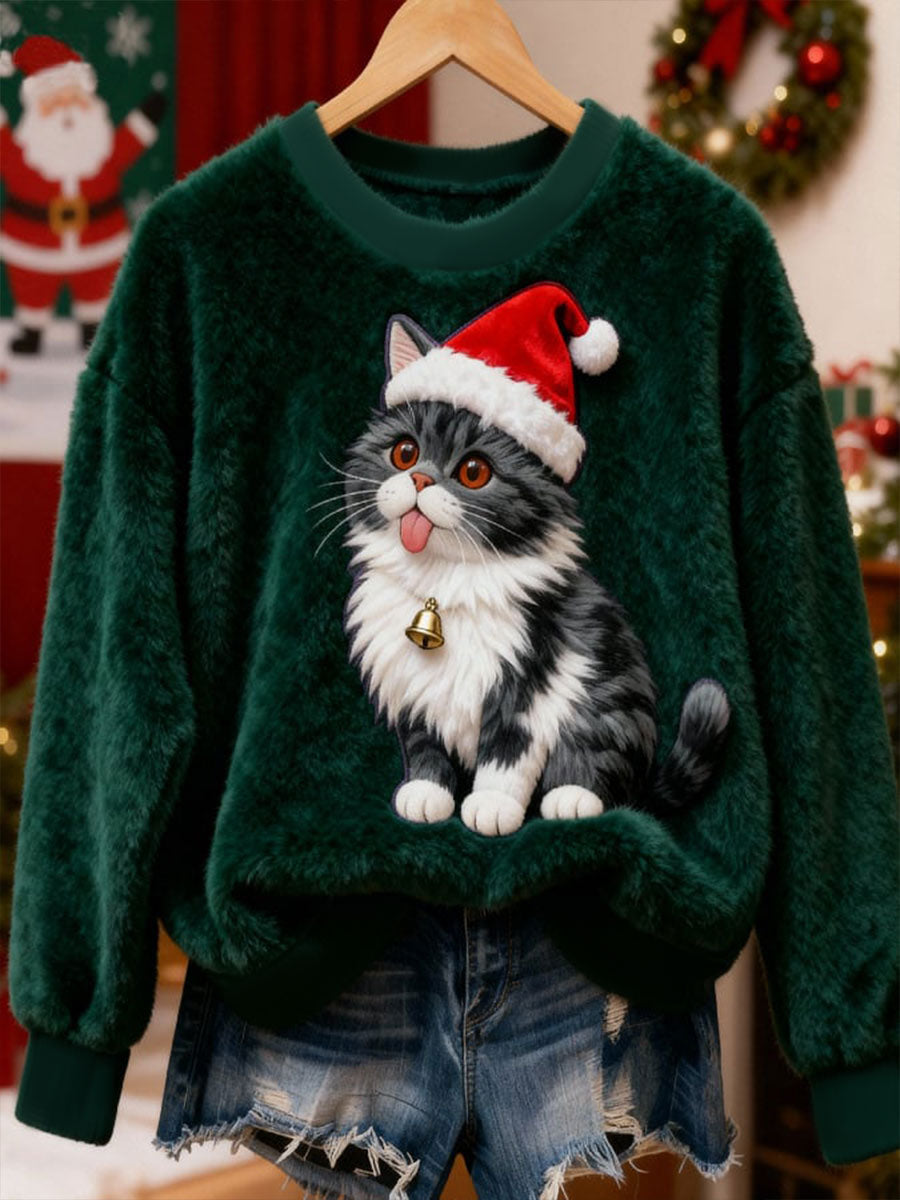 Women's Christmas Flannel Hoodie