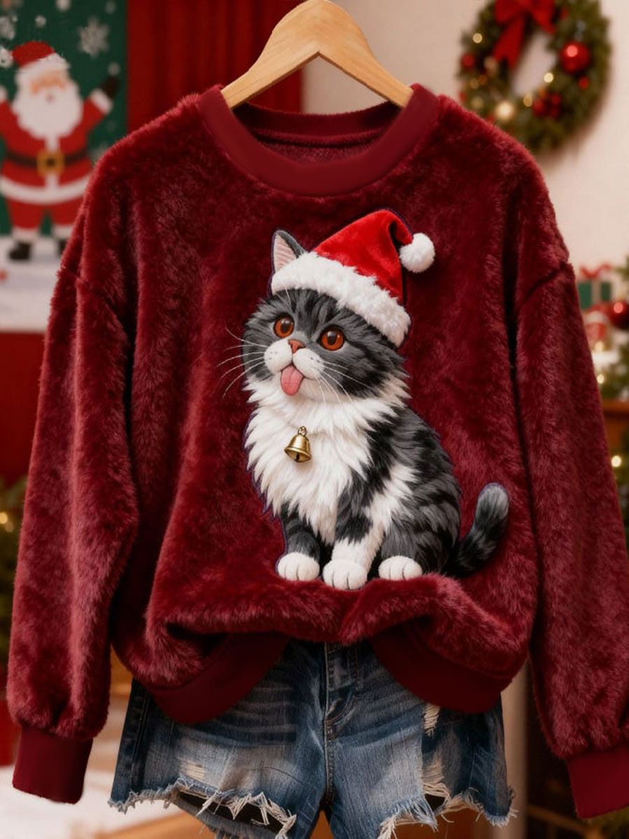 Women's Christmas Flannel Hoodie