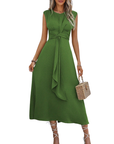 MIYA™ - Stylish Waist-Tie Long Sleeveless Dress