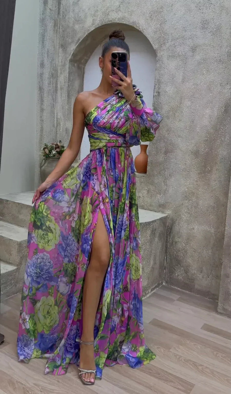 Priscilla™ - Dreamy Floral Elegance Dress
