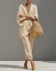 Marina | Women's Casual Two-Piece Set with V-Neck
