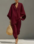 Marina | Women's Casual Two-Piece Set with V-Neck