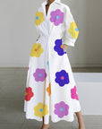 SOFER™ - Elegant Front Wrap Collared Maxi Dress