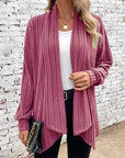 Leah™ -Ribbed Drape Cardigan