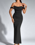 VALENTINI™ – Chic Off-Shoulder Ruched Mermaid Evening Dress