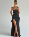 MARILYN™ - Elegant Formal Slip Maxi Dress with Open Back