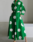 SOFER™ - Elegant Front Wrap Collared Maxi Dress