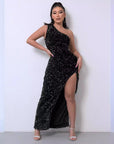BRAYLEIGH™ - Glamour One-Shoulder Sequin Dress