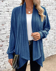 Leah™ -Ribbed Drape Cardigan
