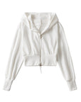 RESLEY™ - Chic Cropped Hooded Zipper Workout Jacket