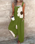 Comfortable printed overalls