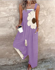 Comfortable printed overalls