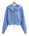 RESLEY™ - Chic Cropped Hooded Zipper Workout Jacket