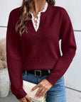 Maria | Elegant French Collar Top