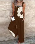 Comfortable printed overalls