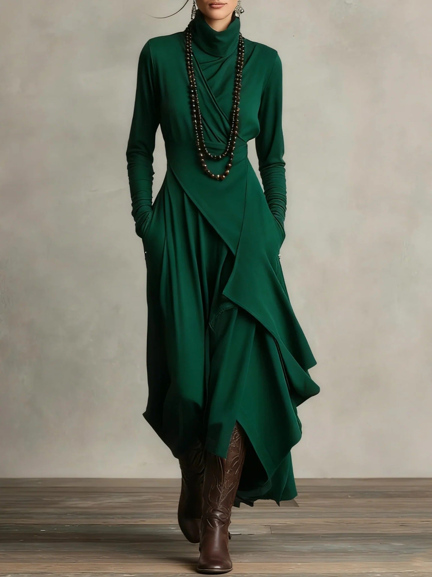 Natalia - knit maxi dress