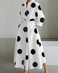 SOFER™ - Elegant Front Wrap Collared Maxi Dress