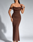 VALENTINI™ – Chic Off-Shoulder Ruched Mermaid Evening Dress